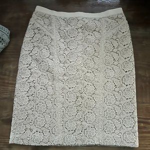 Ann Taylor, Taupe pencil skirt, size 4